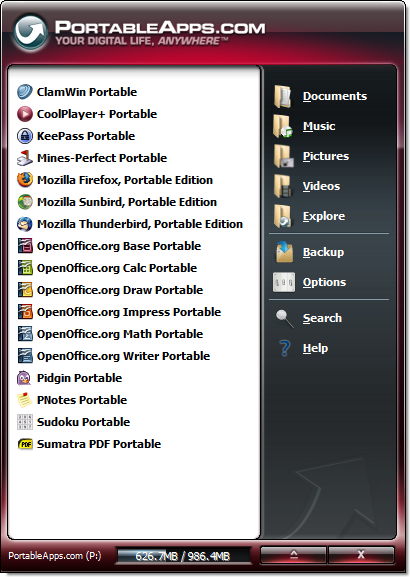 Portable Apps Launcher